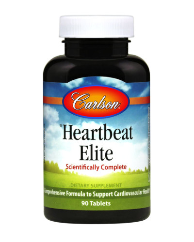 Комплекс для підтримки Серцево-Судинної Системи, Heartbeat Elite, Carlson, 90 таблеток
