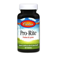 Пролин & Лизин, Pro-Rite, Carlson, 60 таблеток