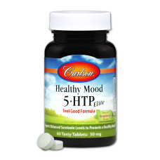 5-HTP (Гидрокситриптофан) 50мг, Healthy Mood, Carlson, 60 таблеток