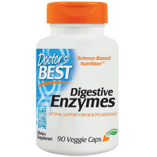 Пищеварительные ферменты вегетарианские, Digestive Enzymes, Doctor's Best, 90 капсул