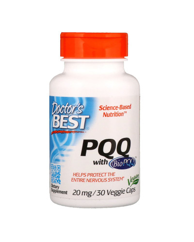 Пирролохинолинхинон PQQ, Doctor's Best, 20 мг, 30 вегетарианских капсул