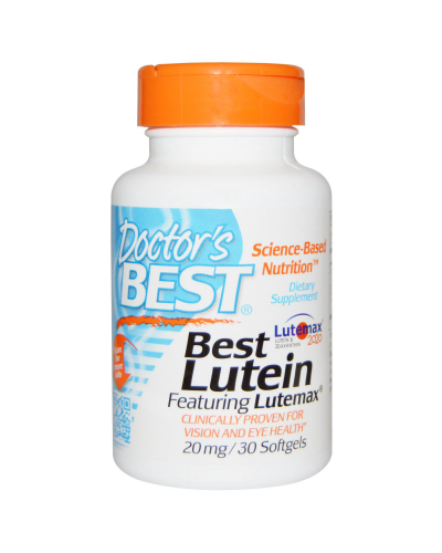 Лютеин 20мг, Lutemax, Doctor's Best, 30 желатиновых капсул