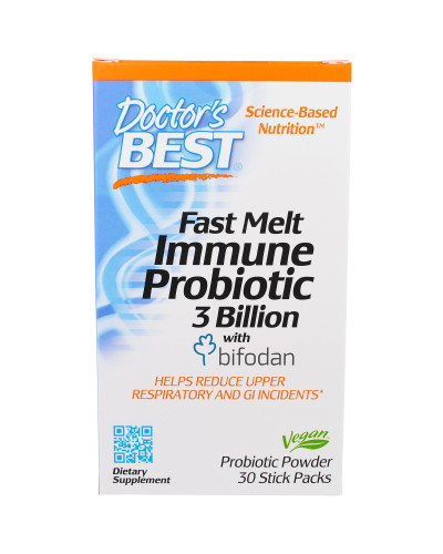 Doctor's Best, Bifodan, Быстро Растворимый Иммунный Пробиотик, 30 стиков