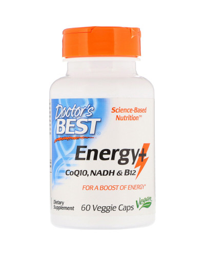 Комплекс для Підтримки Енергії, Energy + CoQ10, NADH & B12, Doctor's Best, 60 капсул