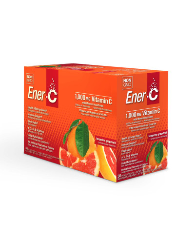 Витаминный Напиток для Повышения Иммунитета, Мандарин и Грейпфрут, Vitamin C, Ener-C, 30 пакетиков