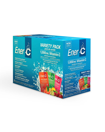 Витаминный Напиток для Повышения Иммунитета , Ассорти, Vitamin C, Ener-C, 30 пакетиков