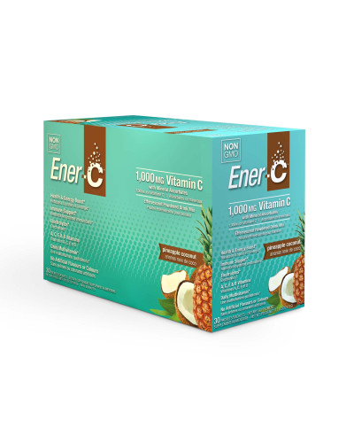Витаминный Напиток для Повышения Иммунитета, Вкус Ананаса и Кокоса, Vitamin C, Ener-C, 30 пакетиков