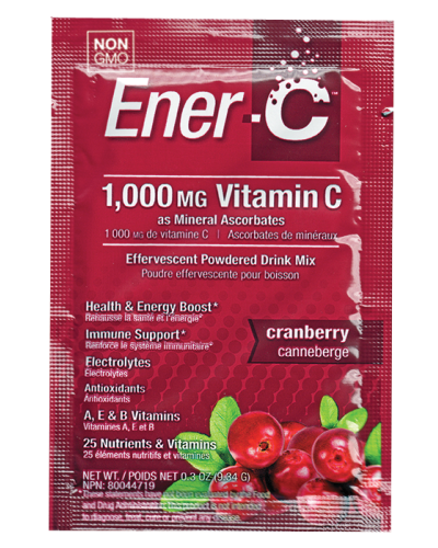 Витаминный Напиток для Повышения Иммунитета, Вкус Клюквы, Vitamin C, Ener-C, 30 пакетиков