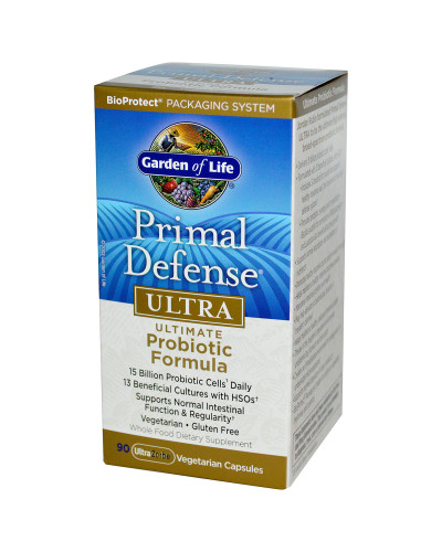 Пробіотична Формула Ультра, Primal Defense, Garden of Life, 90 гелевих капсул