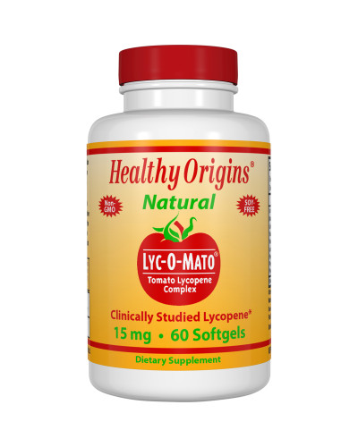 Ликопин из томатов на оливковом масле 15мг, Lyc-O-Mato, Healthy Origins, 60 желатиновых капсул.