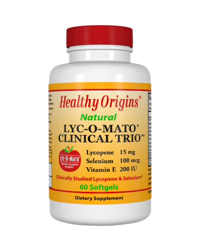 Ликопин + Селен + Витамин Е, Clinical Trio, Lyc-O-Mato, Healthy Origins, 60 желатиновых капсул