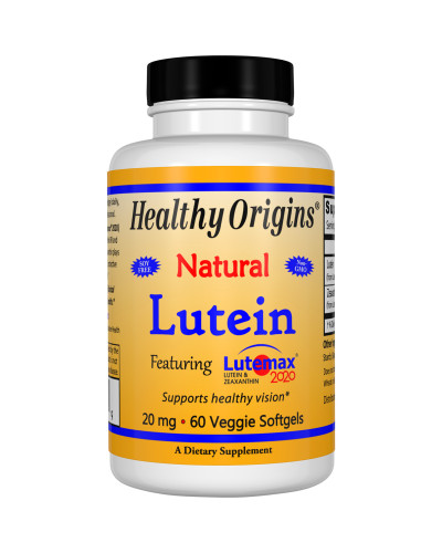 Лютеин 20мг, Healthy Origins, 60 желатиновых капсул