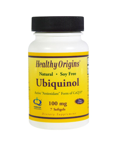 Убихинол 100мг, Healthy Origins, 7 желатиновых капсул