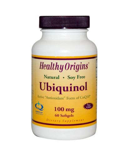 Убихинол, Ubiquinol, Healthy Origins, 100 мг, 30 желатиновых капсул