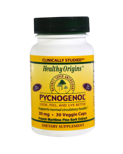 Пикногенол, Pycnogenol, Healthy Origins, 30 мг, 30 капсул