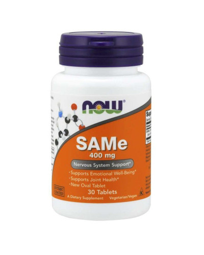 SAM-e (S-Аденозилметионин) Now Foods, 400 мг, 30 таблеток