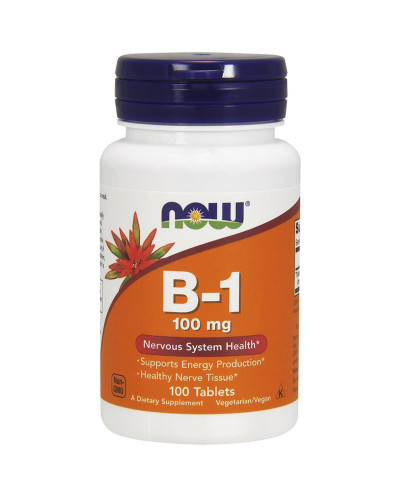 Вітамін В1 (тіамін), Vitamin B1, Now Foods, 100 мг, 100 таблеток