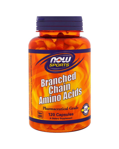 Комплекс Аминокислот с Разветвлёнными Цепями, Branched Chain Amino Acids, Now Foods, 120 капсул