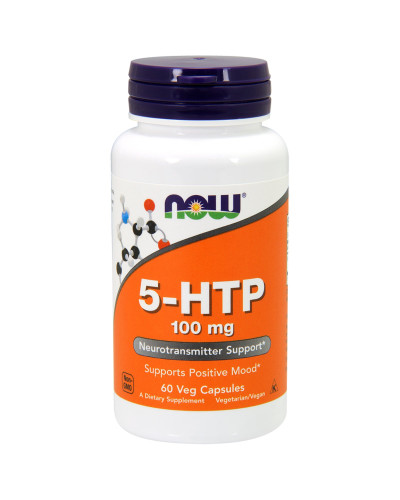5-HTP (Гидрокситриптофан), 100мг, Now Foods, 60 вегетарианских капсул