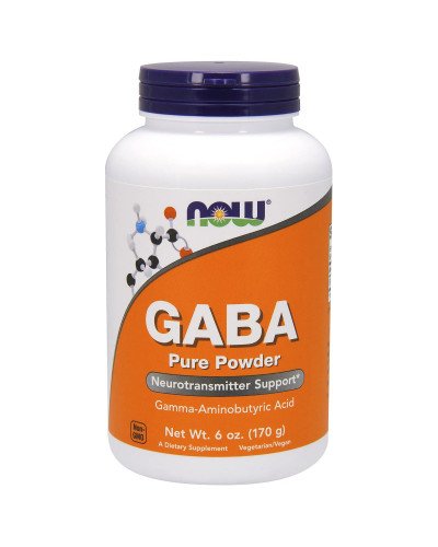 GABA (Гамма-Аминомасляная Кислота), Now Foods, Порошок, 170 гр