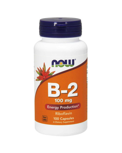 Рибофлавін, B-2, 100 мг, Now Foods, 100 капсул