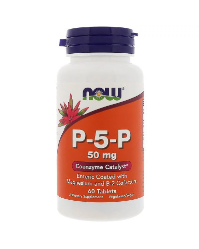 P-5-P (піридоксальфосфат) 50мг, Now Foods, 60 таблеток