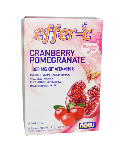 Підтримка Імунітету, Effer-C, Now Foods, Смак Клюкви та Гранату, 30 пакетів (5.82 г) Підтримка Імунітету, Effer-C, Now Foods, Смак Клюкви та Гранату, 30 пакетів (5.82 г)