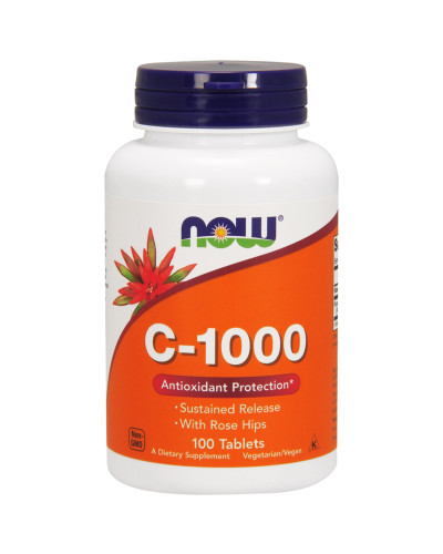 Вітамін С-1000 з Шипшиною, Now Foods, 100 таблеток