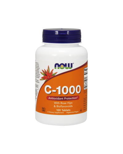 Вітамін С-1000 з Шипшиною + Біофлавоноїди, Now Foods, 100 таблеток