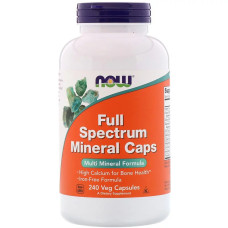 Мультиминералы полного спектра, Full Spectrum Minerals, Now Foods, 240 капсул
