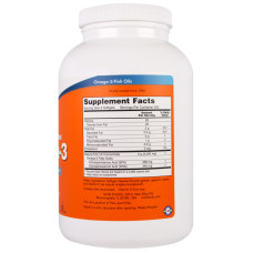 УЦЕНКА Омега-3 1000мг, Now Foods, 500 желатиновых капсул (вмятины)