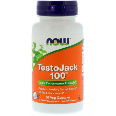 Репродуктивное Здоровье Мужчин ТестоДжек, TestoJack 100, Now Foods, 60 капсул