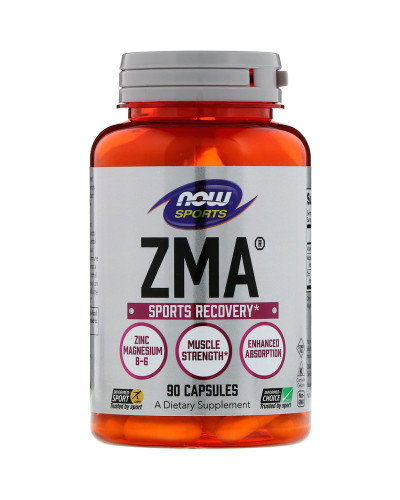 Спортивное Восстановление после тренировки, ZMA, Now Foods, 90 капсул