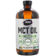 УЦЕНКА Масло МСТ, MCT Oil, Now Foods, Без Вкуса, 473 мл (без пленки)