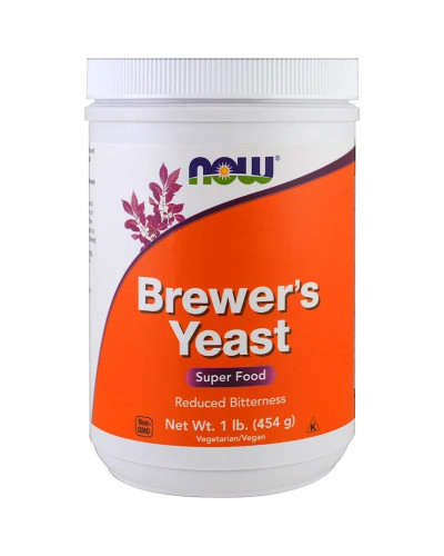 Пивные Дрожжи в Порошке, Brewer's Yeast, Now Food, 454гр,