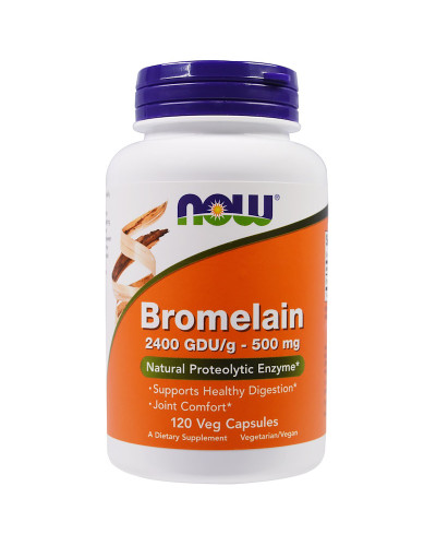 Бромелайн 500мг, Now Foods, Bromelain, 120 капсул