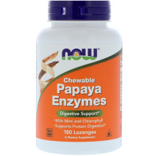 Пищеварительные Ферменты Папаи, Papaya Enzymes, 180 таблеток для рассасывания