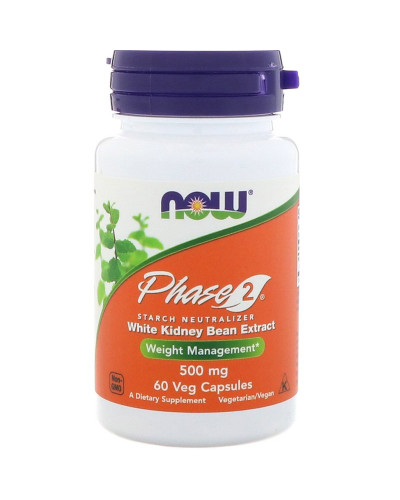Біла Фасоль 2, Phase 2, Now Foods, 500 мг, 60 капсул