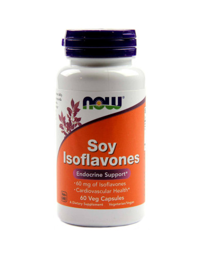 Соевые Изофлавоны, Soy Isoflavones, Now Foods, 60 капсул