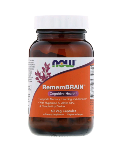 Підтримка Мозку, RememBrain, Now Foods, 60 капсул