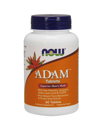 Супер Мультивитамины для Мужчин, Adam, Now Foods, 60 таблеток
