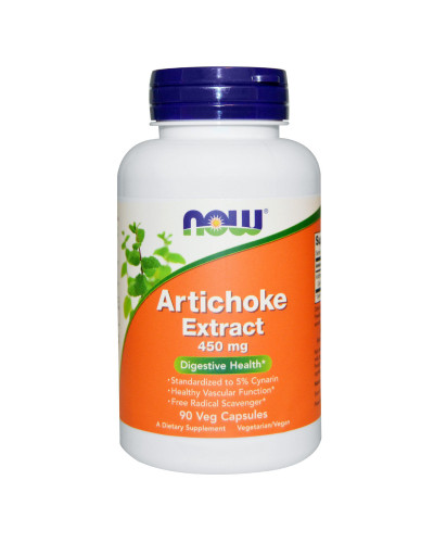Экстракт Артишока, 450 мг, Now Foods, 90 вегетарианских капсул