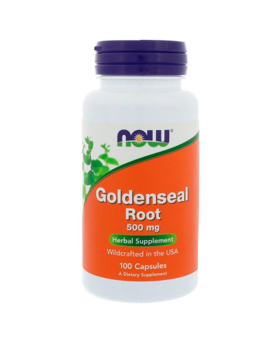 Гідрастіс, Goldenseal Root, Now Foods, 500 мг, 100 капсул Гідрастіс, Goldenseal Root, Now Foods, 500 мг, 100 капсул