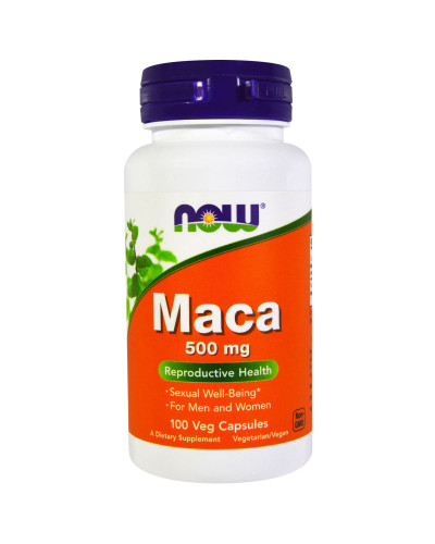 Перуанская Мака 500мг, Now Foods, 100 вегетарианских капсул