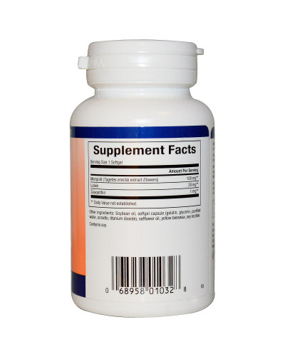 Лютеин 20 мг, Lutein, Natural Factors, 60 желатиновых капсул