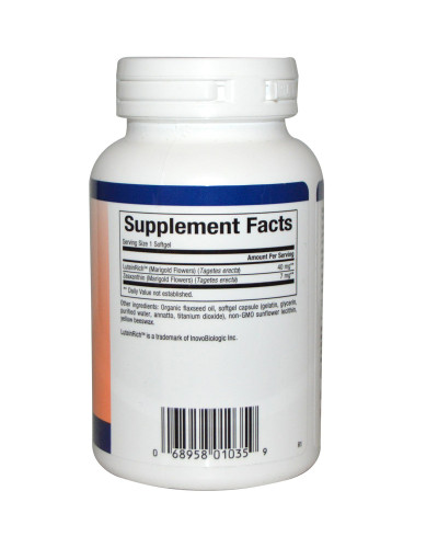 Лютеин 40 мг, Lutein, Natural Factors, 60 гелевых капсул