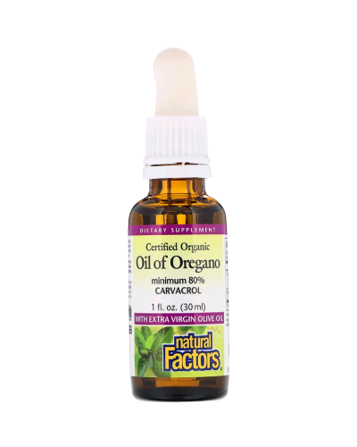 Масло орегано в каплях, Oil of Oregano Liquid, Natural Factors, 30 мл