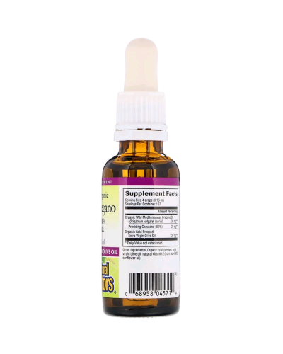 Масло орегано в каплях, Oil of Oregano Liquid, Natural Factors, 30 мл