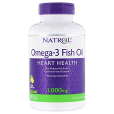 Омега-3 Рыбий жир 1000 мг, Omega-3 Fish Oil, Natrol, 150 желатиновых капсул