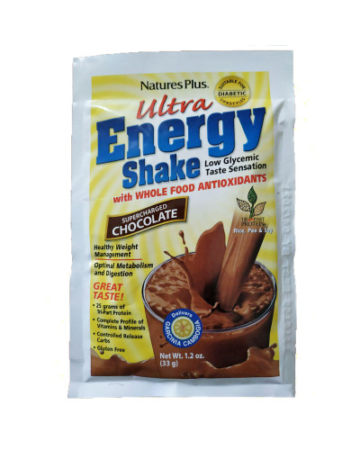 Заменитель Питания, Вкус Шоколада, Chocolate Ultra Energy Shake, Natures Plus, 264 гр